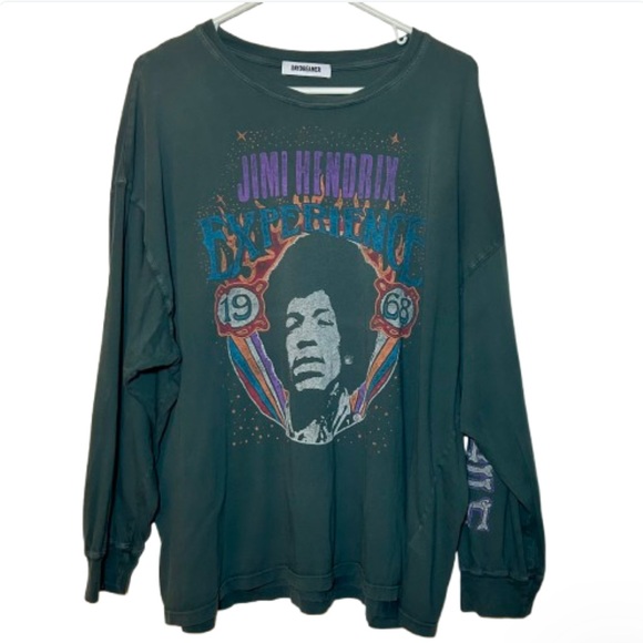 Daydreamer Jimi Hendrix Voodoo Chile 100% Cotton Graphic Long Sleeve Tee OS - Picture 3 of 6